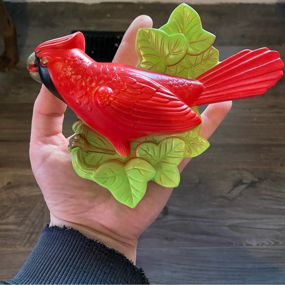 Vintage Miller Studio Chalkware Red Cardinal birds wall decor 1972 - Picture 6 of 9
